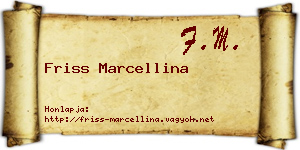 Friss Marcellina névjegykártya